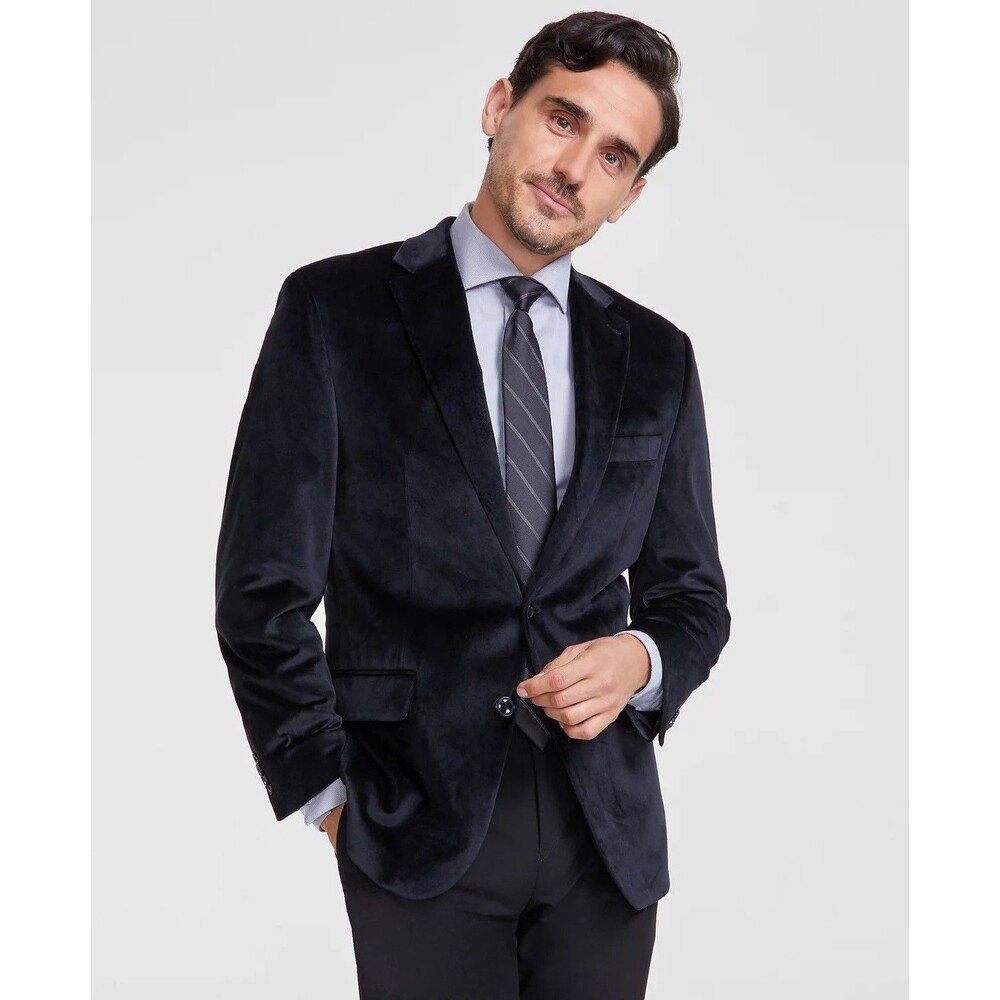 $295 NEW MICHAEL KORS MENS 40R BLACK VELVET SOFT BLAZER SPORT COAT SUIT JACKET
